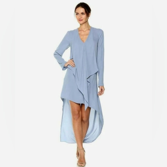 BCBGMaxAzria Dresses & Skirts - BCBG Max Azria Kyndal Hi-Low Dress Blue XS
